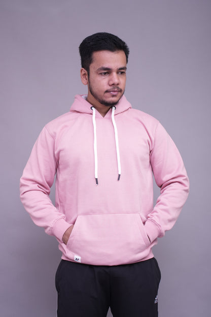 Relaxed Fit Baby Pink Hoodie