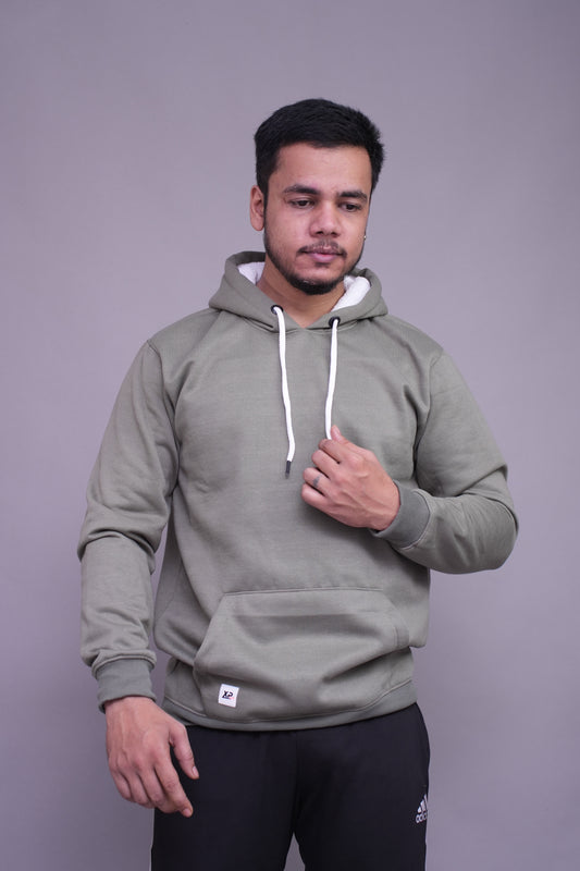 Relaxed Fit asparagus Green Hoodie