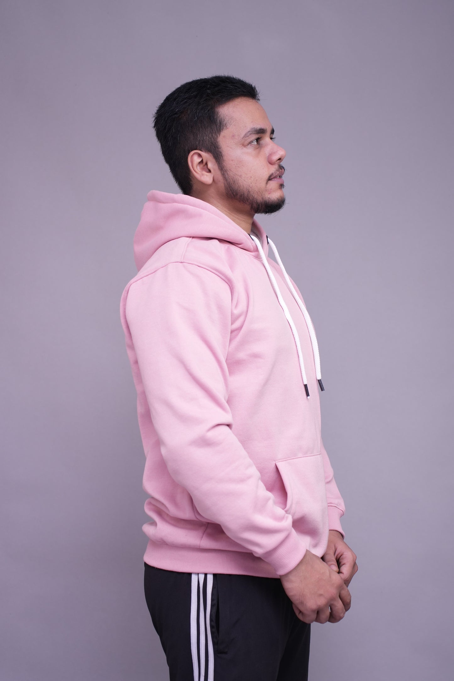 Relaxed Fit Baby Pink Hoodie