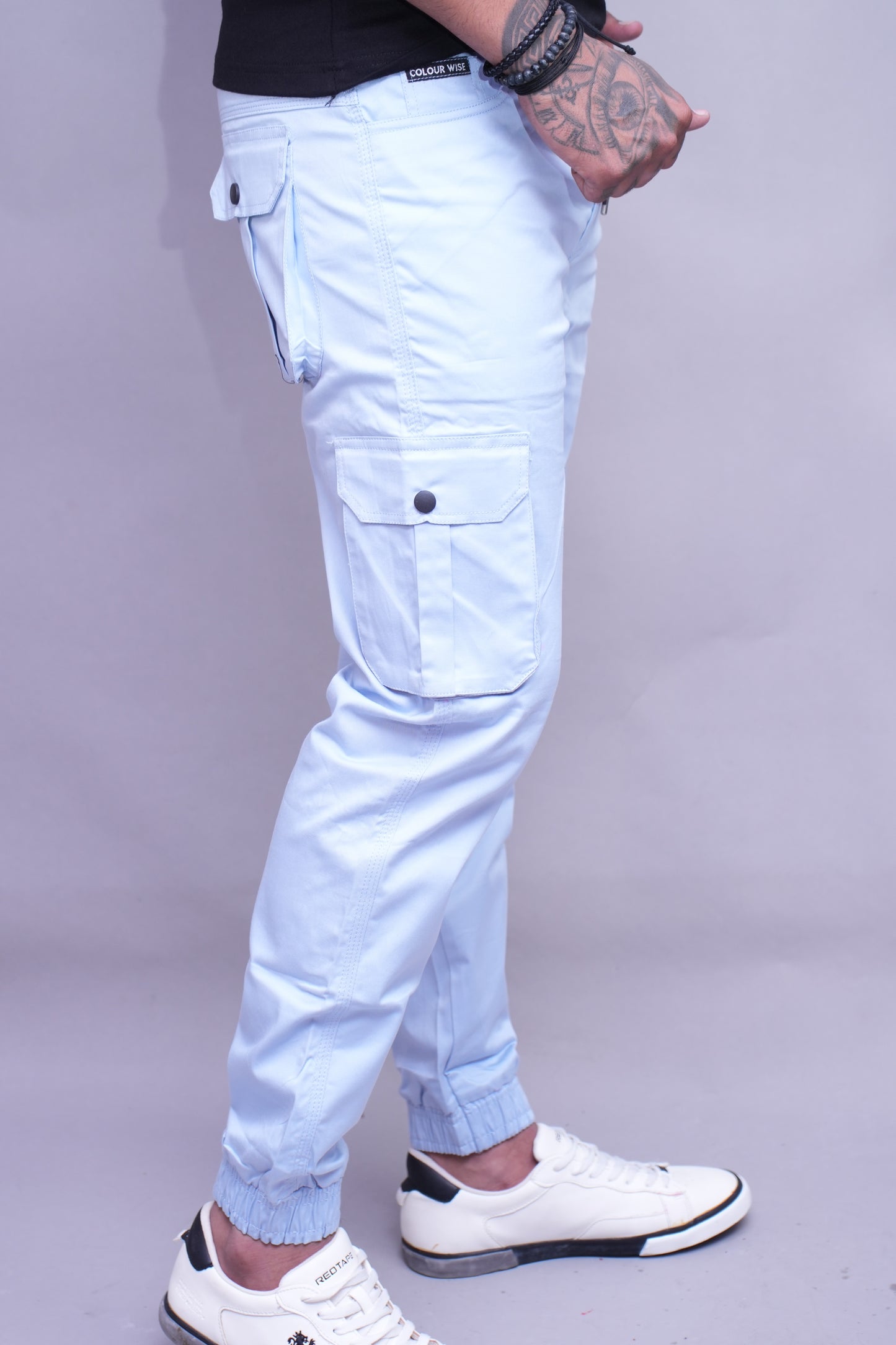 Sky blue Relaxed Fit Joggers