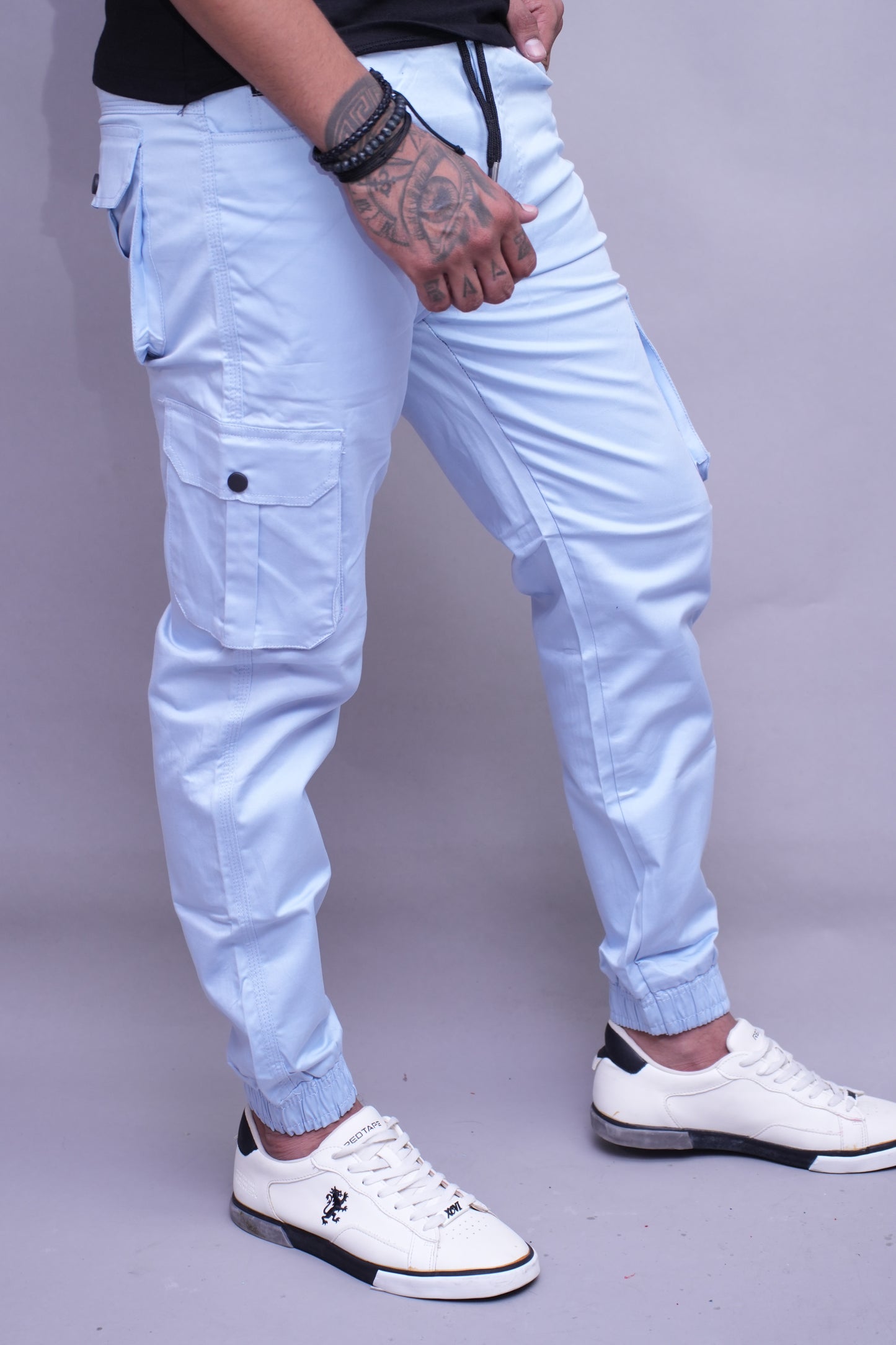 Sky blue Relaxed Fit Joggers