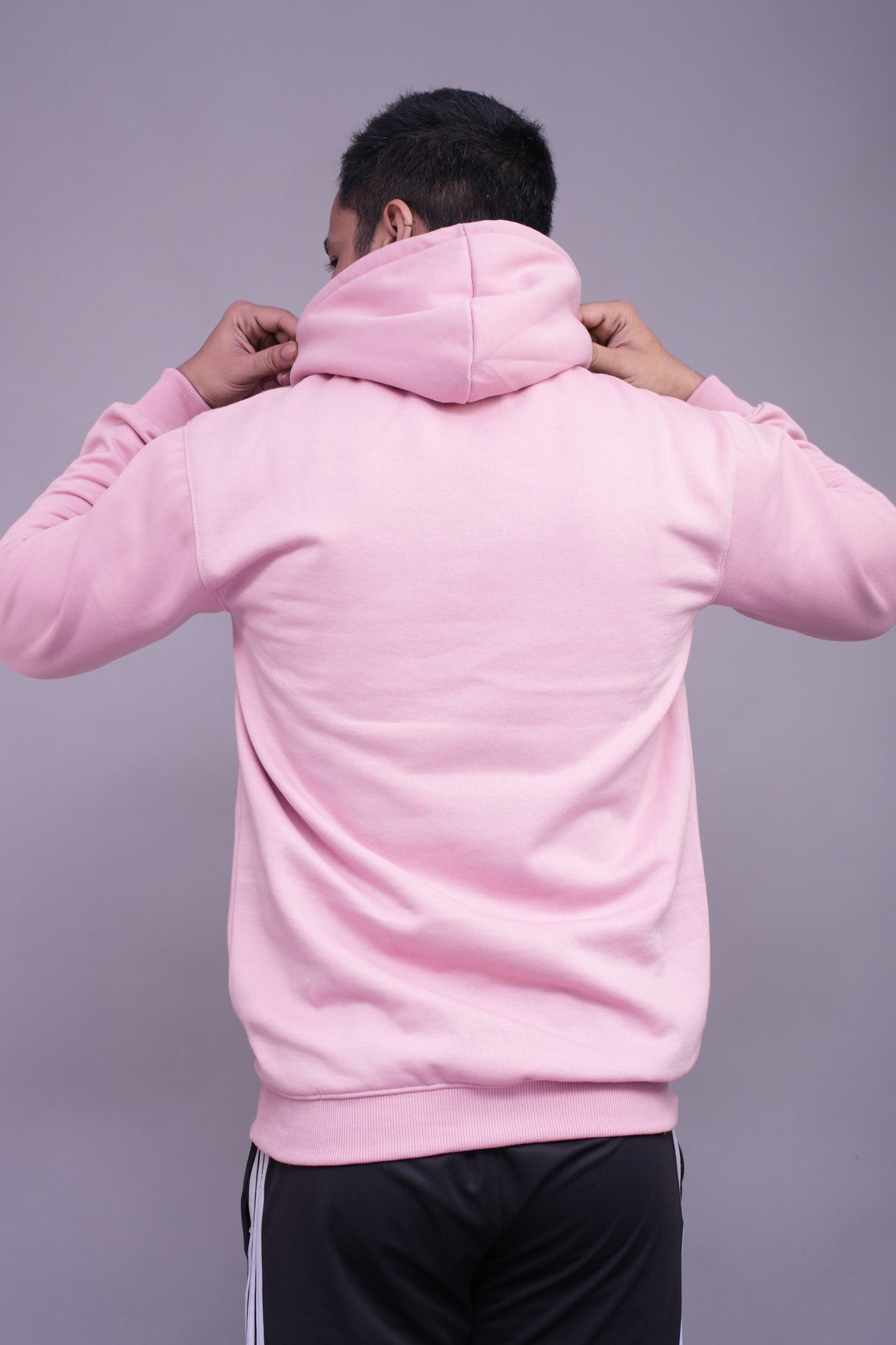 Relaxed Fit Baby Pink Hoodie