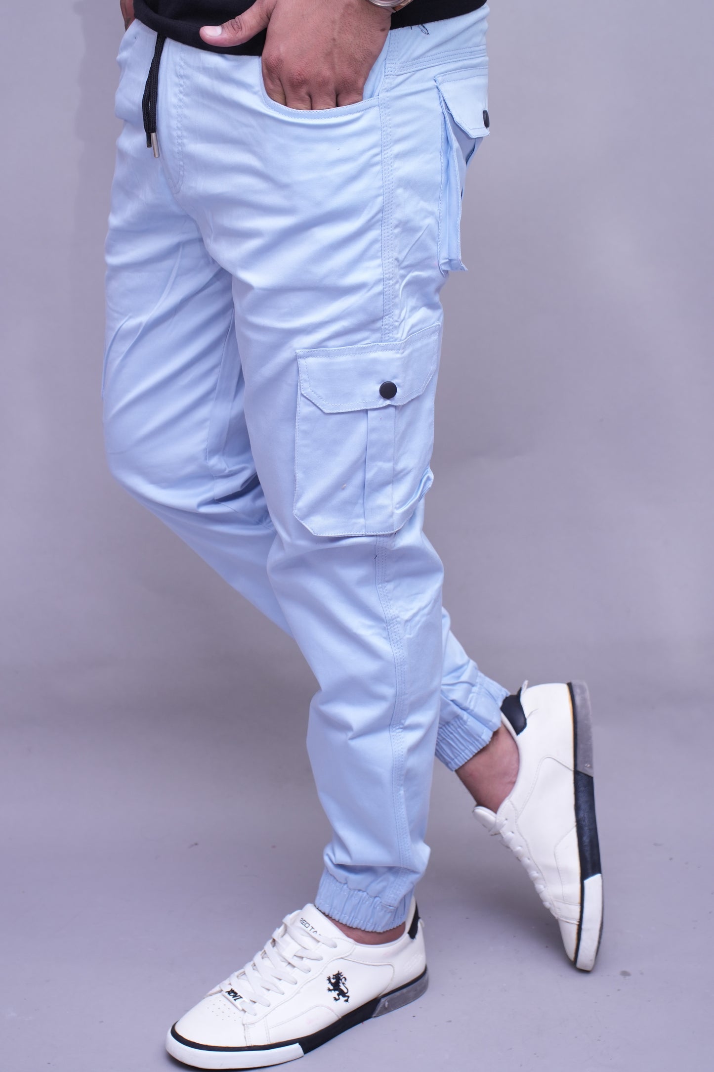 Sky blue Relaxed Fit Joggers