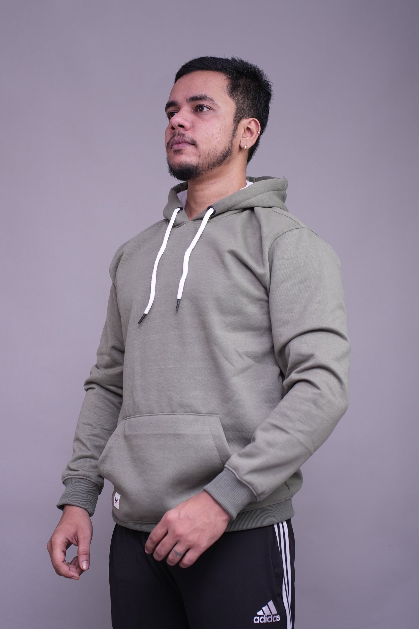 Relaxed Fit asparagus Green Hoodie