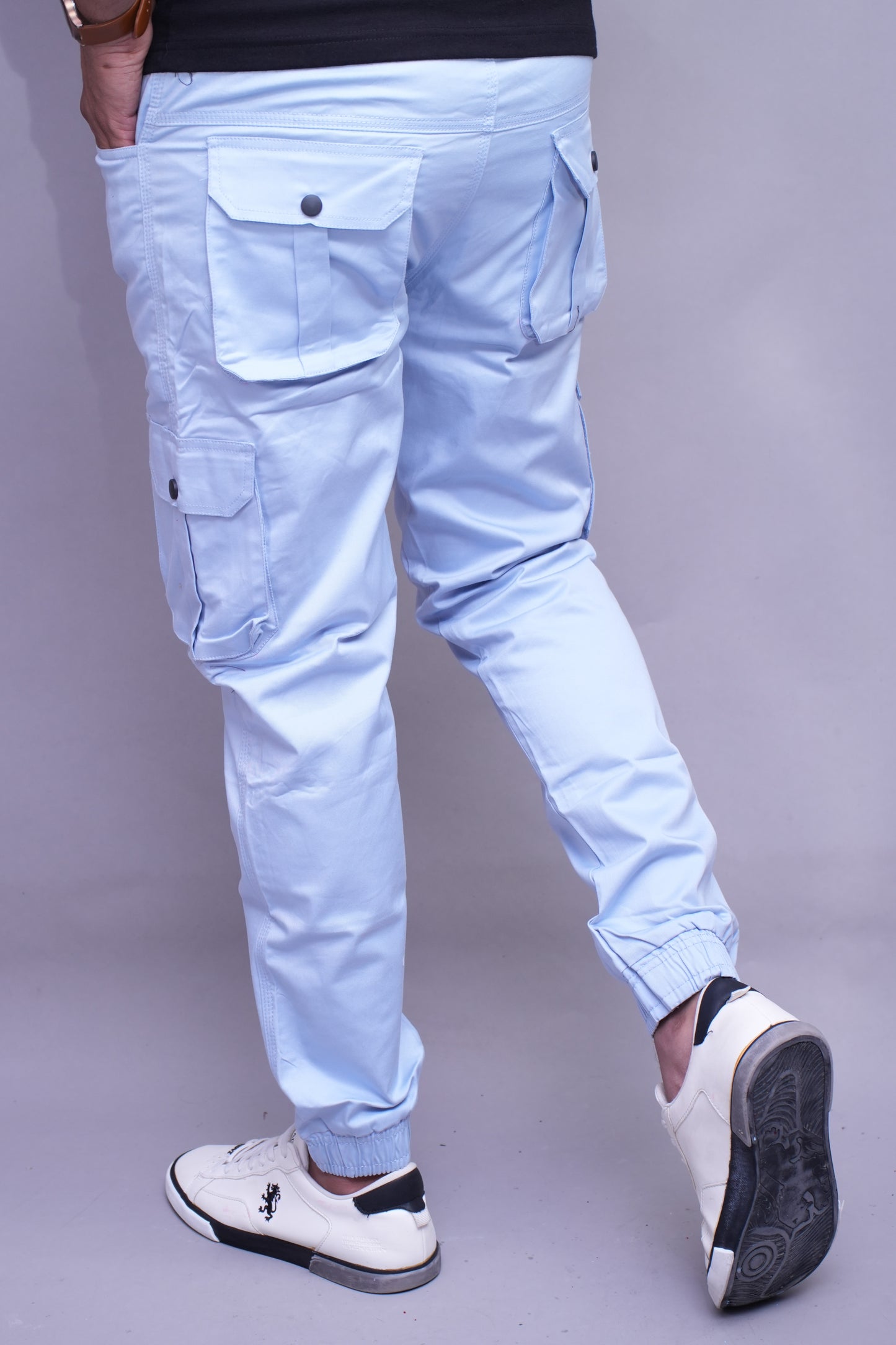 Sky blue Relaxed Fit Joggers