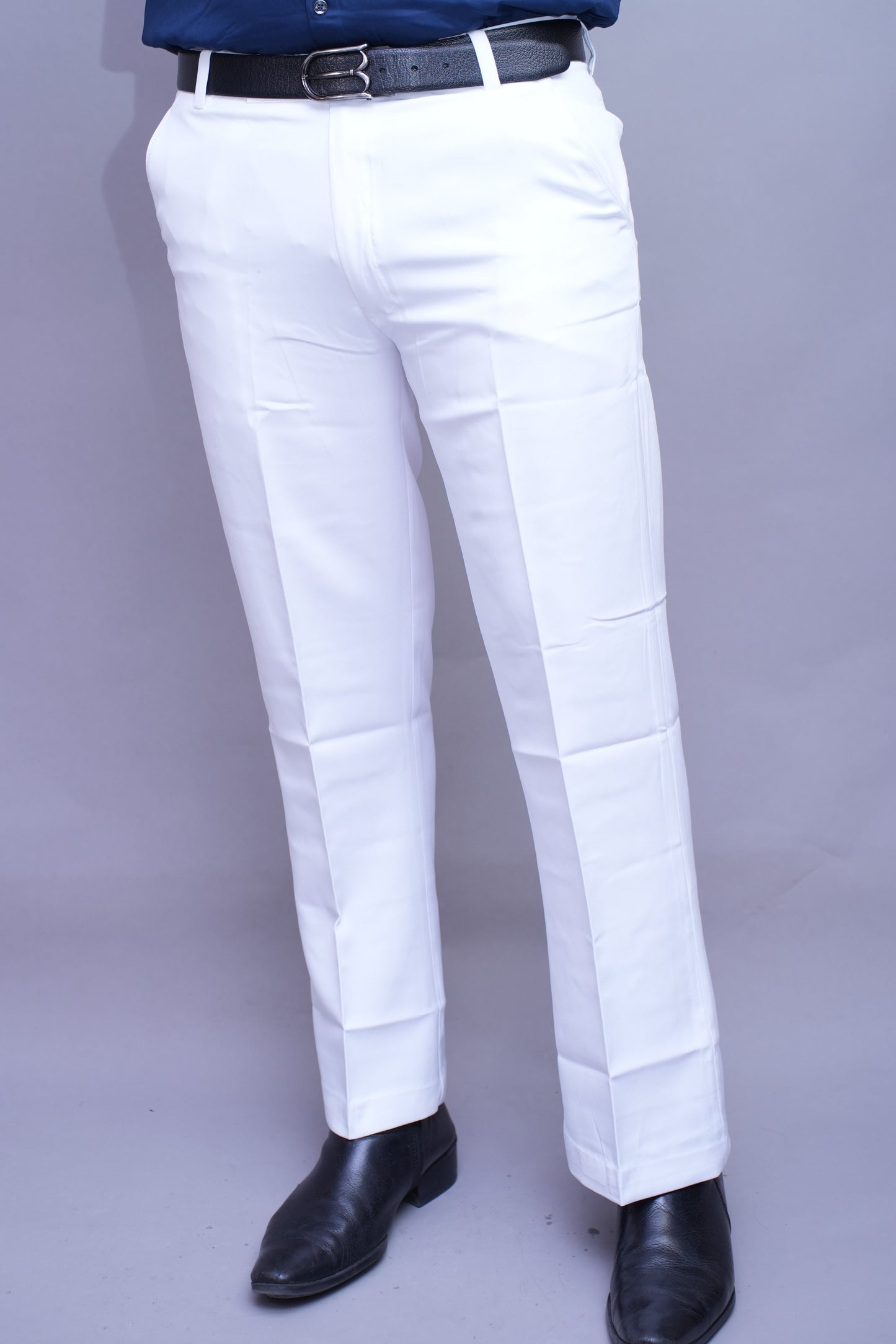 Men white Bell Bottom Pants Vintage 60s 70s Flare Formal Dress Smart Trousers Pocket